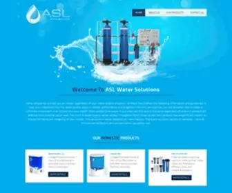 Aslwatersolution.com(ASL) Screenshot