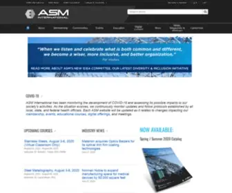 ASM-Intl.org(ASM Intl) Screenshot