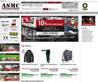 ASMC.com(Online Shop for Bundeswehr) Screenshot