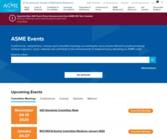 Asmeconferences.org(Asme (american society of mechanical engineers)) Screenshot