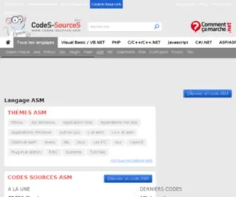 ASMFR.com(ASM Codes Sources) Screenshot