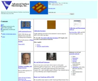 Asmicro.com(Advanced Surface Microscopy) Screenshot