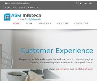 Asminfotech.in(ASM Infotech) Screenshot