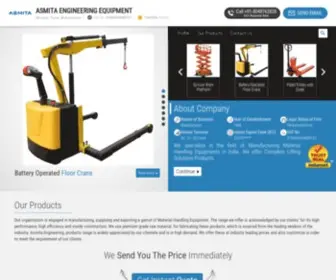 Asmitaengineering.com(ASMITA ENGINEERING EQUIPMENT) Screenshot