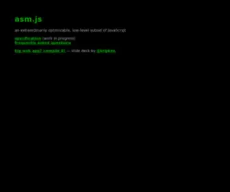 ASMJS.org(Asm.js) Screenshot