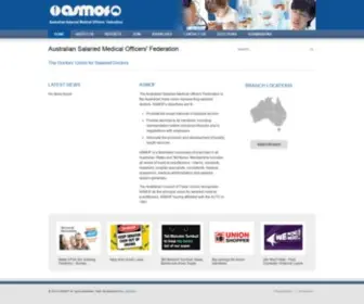 Asmof.org.au(Australian Salaried Medical Officers Federation) Screenshot