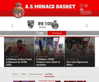 Asmonaco.basketball(AS Monaco) Screenshot