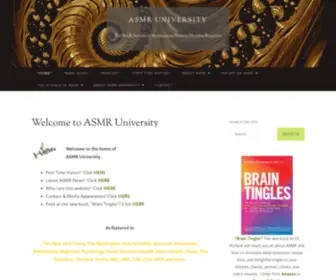 Asmruniversity.com(ASMR University) Screenshot