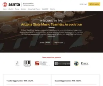 Asmta.org(Arizona State Music Teachers Association) Screenshot