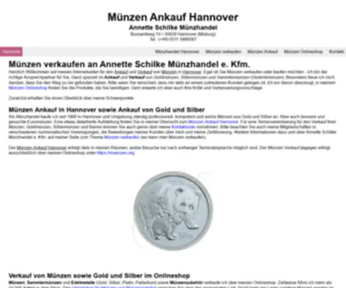 Asmuenzen.de(Münzen) Screenshot