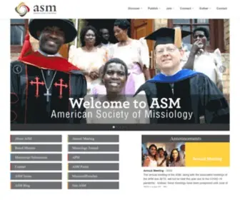 Asmweb.org(American Society of Missiology) Screenshot