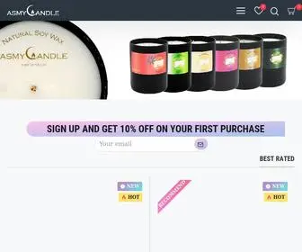 Asmycandles.com(Asmy Candle Online Shop) Screenshot