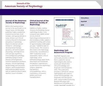 Asnjournals.org(American Society of Nephrology) Screenshot
