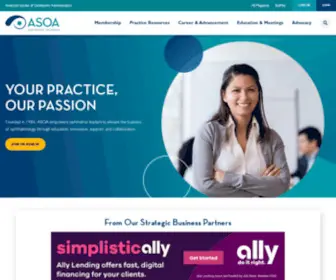 Asoa.org(Elevating the business of ophthalmology) Screenshot