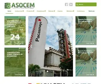 Asocem.org.pe(Asociación de Productores de Cemento (ASOCEM)) Screenshot