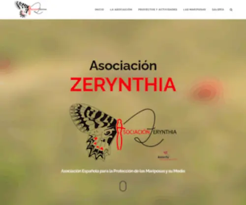 Asociacion-Zerynthia.org(ZERYNTHIA es una Asociación de ámbito nacional (España)) Screenshot