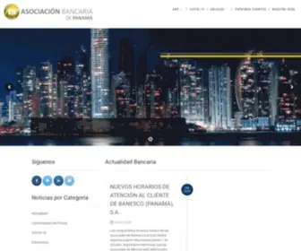 Asociacionbancaria.com(Asociación Bancaria de Panamá) Screenshot