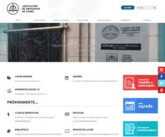 Asociaciondeabogadostandil.org(Asociación de Abogados de Tandil) Screenshot