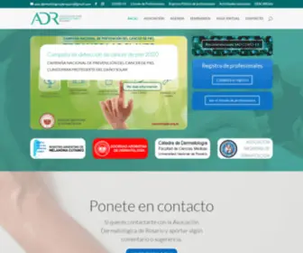 Asociaciondermatologicaderosario.com.ar(Asociación Dermatológica de Rosario) Screenshot