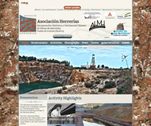 Asociacionherrerias.com(Recuperación Histórica y Patrimonial Minera de Minas de Herrerías) Screenshot