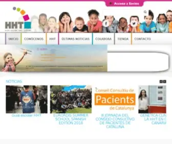 Asociacionhht.org(Asociación HHT España) Screenshot