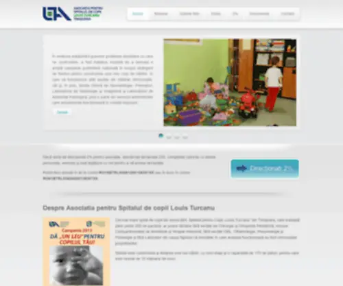 Asociatia-Spital-Copii-Timisoara.ro(Asociatia pentru Spitalul de copii Louis Turcanu) Screenshot