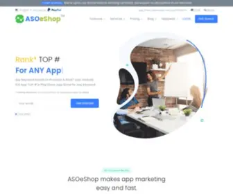 Asoeshop.com(Buy iOS App Reviews (App Store)) Screenshot
