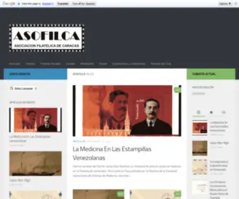 Asofilca.com(Asociación Filatélica de Caracas) Screenshot