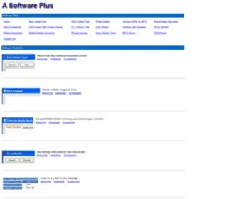 Asoftwareplus.com(A Software Plus) Screenshot