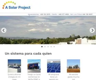 Asolarproject.com.mx(A Solar Project) Screenshot