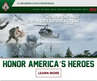 Asomf.org(The U.S. Army Airborne and Special Operations Museum (ASOM)) Screenshot
