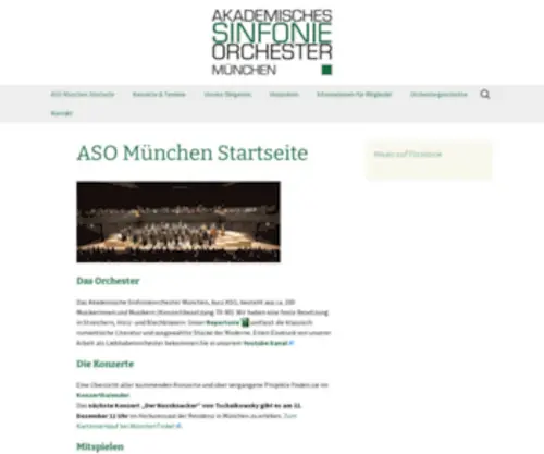 Asomuenchen.de(Akademisches Sinfonieorchester München e.V) Screenshot