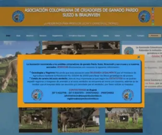 Asopardocolombia.co(Pardo Suizo y Braunvieh) Screenshot