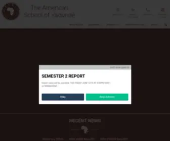Asoy.org(American School of Yaoundé serves students and) Screenshot
