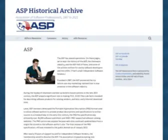 ASP-Software.org(ASP Historical Archive) Screenshot