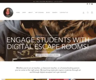 Aspacetocreateart.com(Explore Art Lessons and digital escape rooms for every teaching environment) Screenshot