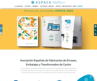 Aspack.es(Asociación Española de Fabricantes de Envases) Screenshot