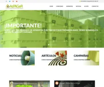 Aspager.org.pe(Asociación Peruana de Actores para la Gestión de Residuos) Screenshot