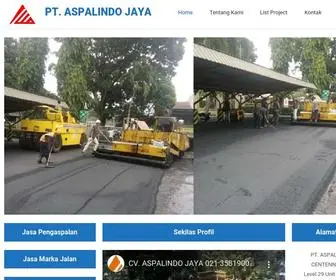 Aspalindojaya.co.id(Jasa pengaspalan jalan) Screenshot