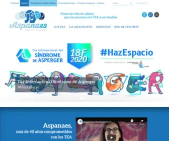 Aspanaes.org(Asociación de Pais de Persoas con Trastorno do Espectro Autista da provincia da Coruña) Screenshot