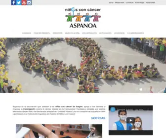 Aspanoa.org(Asociación de Padres de Niños con Cáncer de Aragón) Screenshot