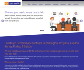 Aspartnership.co.uk(Chartered Certified Accountants in Wallington) Screenshot