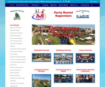 Aspartyrental.com(A&S Party Rental) Screenshot