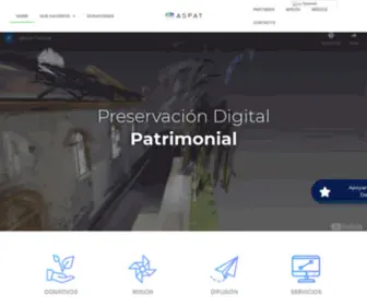 Aspat.cl(Asociación para la Preservación Digital del Patrimonio) Screenshot