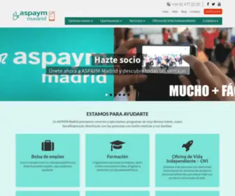 Aspaymmadrid.org(ASPAYM Madrid) Screenshot