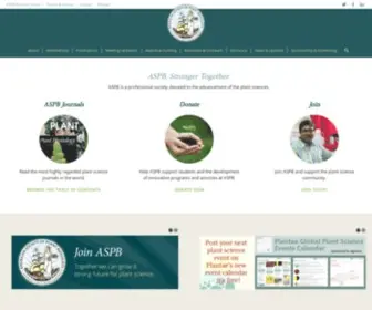 ASPB.org(American Society of Plant Biologists) Screenshot