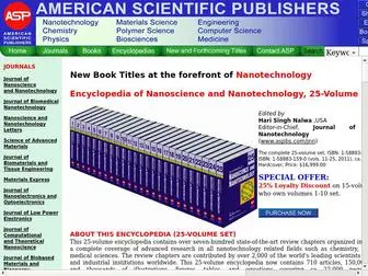 ASPBS.com(American Scientific Publishers) Screenshot