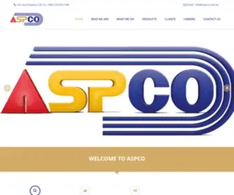 Aspco.com.sa(The Best Packaging Solution) Screenshot