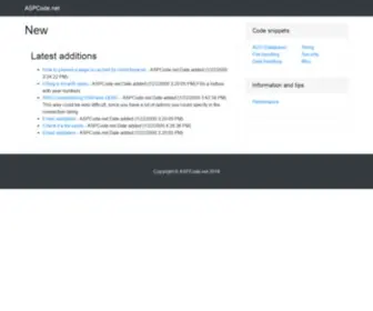 Aspcode.net(Stefan Holmberg) Screenshot