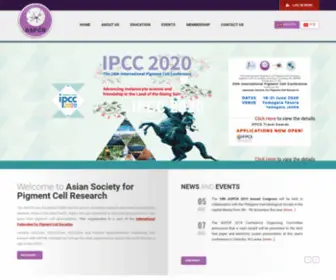 ASPCR.org(Asian Society of Pigment Cell Research) Screenshot